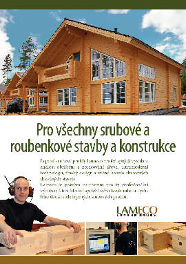 Moderní roubenka anebo srub = lepené srubové profily Lameco