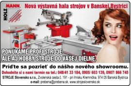 Nová výstavná hala strojov - showroom v Banskej Bystrici !!!