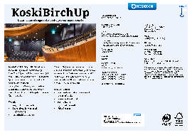 KoskiBirchUp, KoskiFlex, KoskiGluelam