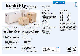 KoskiPly birch, KoskiPly economy, KoskiVeneer