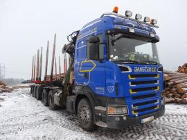 Scania 6x4 a klanicový návěs Svan