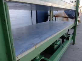 Dyhovací lis MANNI 2500x1000mm vodné ohrievanie