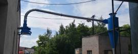 Cyklónový odlučovač s ventilátorom ELBH - ako nový