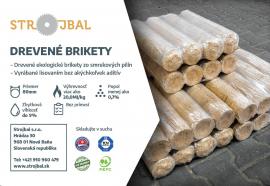 Valcové drevné brikety