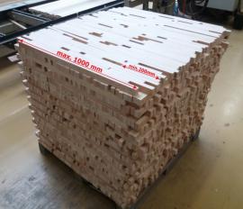 Smrkové/ Jedlové polotovary, průřezu 53x53 mm a v délce od 200 -1000 m