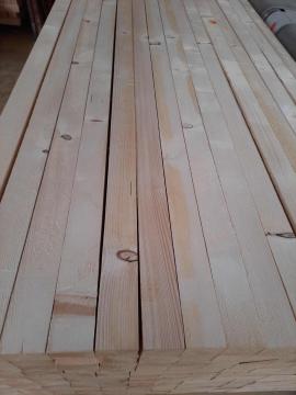 Smrková lamala 53x53 mm v délce 3-4m