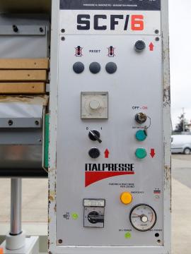 Dyhovací lis ITALPRESSE 3000x1300mm 4-plošný vodné ohrievanie