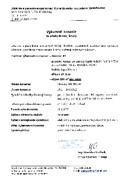 Jedľová guľatina - výberové konanie