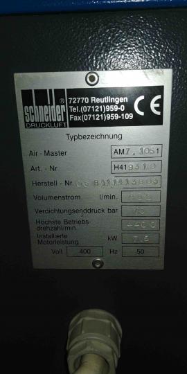 Skrutkový kompresor Schneider AirMaster AM 7.10 S1