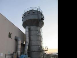 150 m3 silo s filtrační jednotku