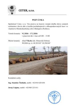 Dražba dreva