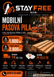 Mobilní pasová pila – řezivo na míru