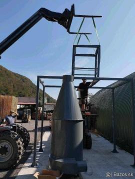 Odsávacie zariadenie Cyklonový odlučovač pílin  |  Sušiarne, vzduchotechnika | Drevoobrábacie stroje | Juraj polovka šneky výroba 