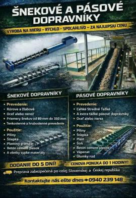 Iná technika Strojtatry |  Piliarska technika | Drevoobrábacie stroje | Juraj polovka šneky výroba 