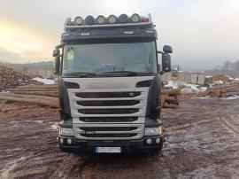 Lesovoz Scania R450 |  Prepravná a manipulačná technika | Drevoobrábacie stroje | Tartak Drewbud